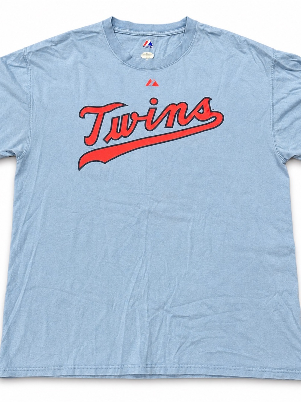 Majestic Minnesota Twins MLB Joe Mauer #7 Blue Shirt Men's XL